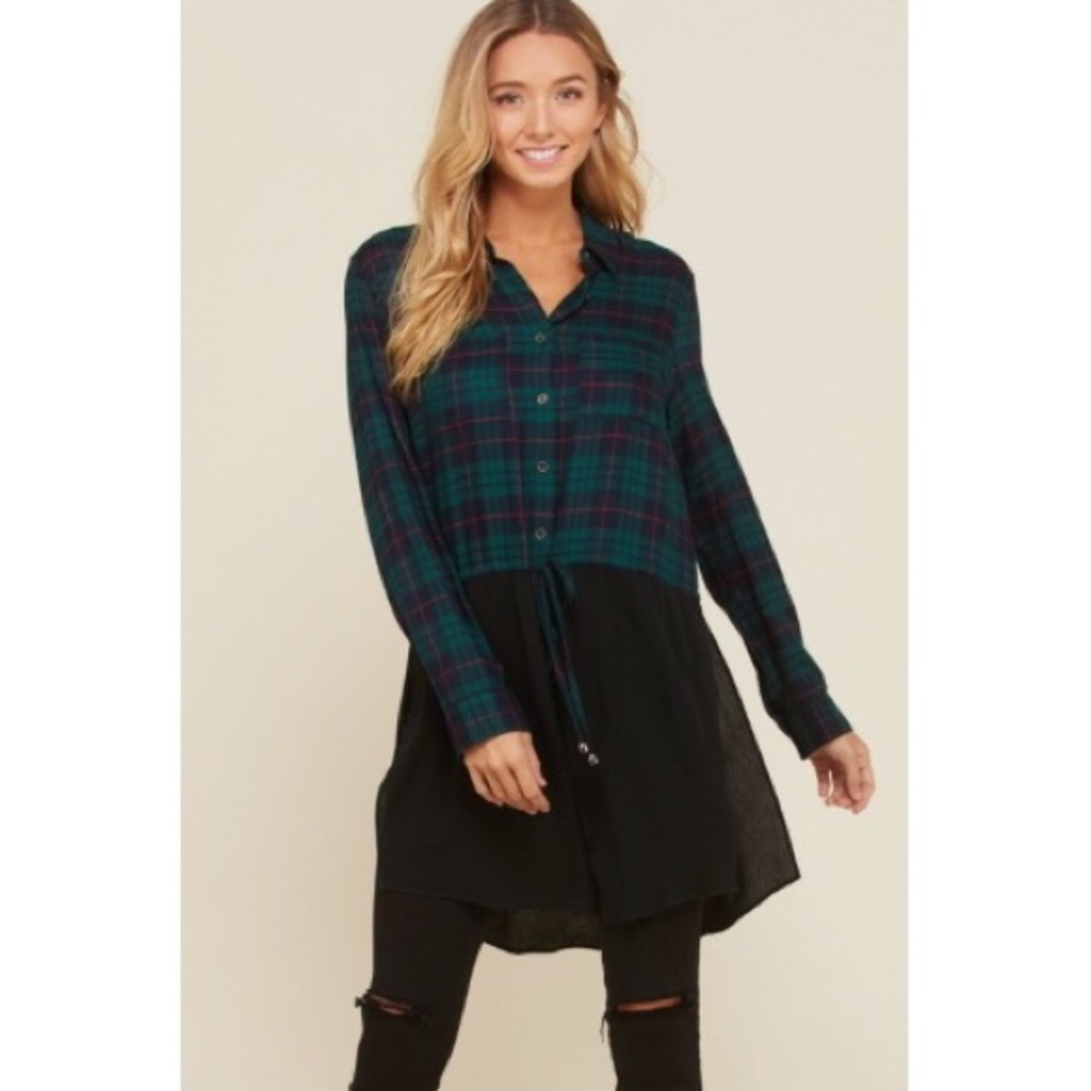 Plaid Tunic